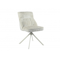 Стілець поворотний R-168 перлинний нюд + білий