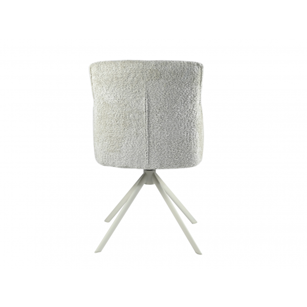 Стілець поворотний R-168 перлинний нюд + білий