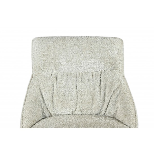 Стілець поворотний R-168 перлинний нюд + білий