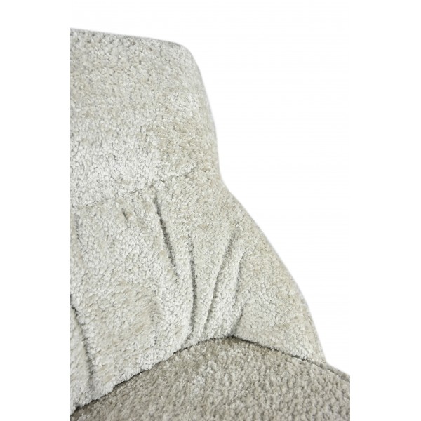 Стілець поворотний R-168 перлинний нюд + білий