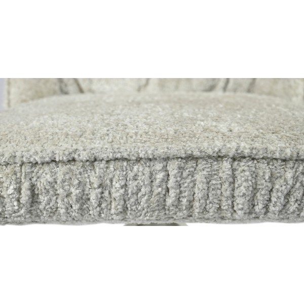 Стілець поворотний R-168 перлинний нюд + білий