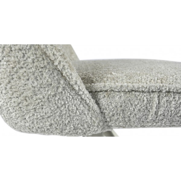 Стілець поворотний R-168 перлинний нюд + білий