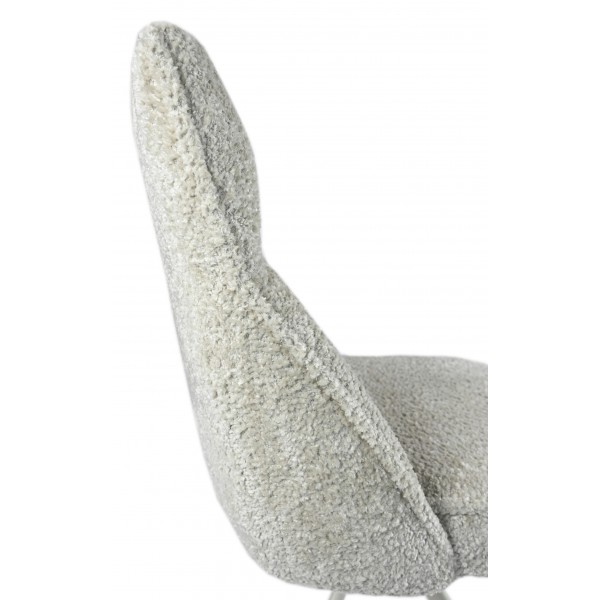 Стілець поворотний R-168 перлинний нюд + білий