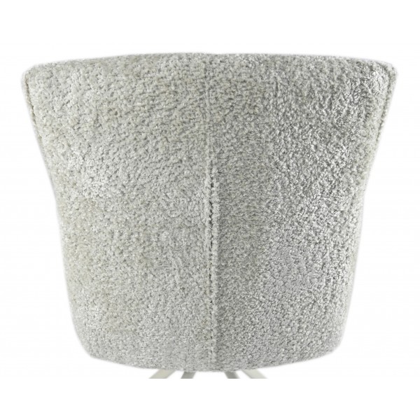 Стілець поворотний R-168 перлинний нюд + білий