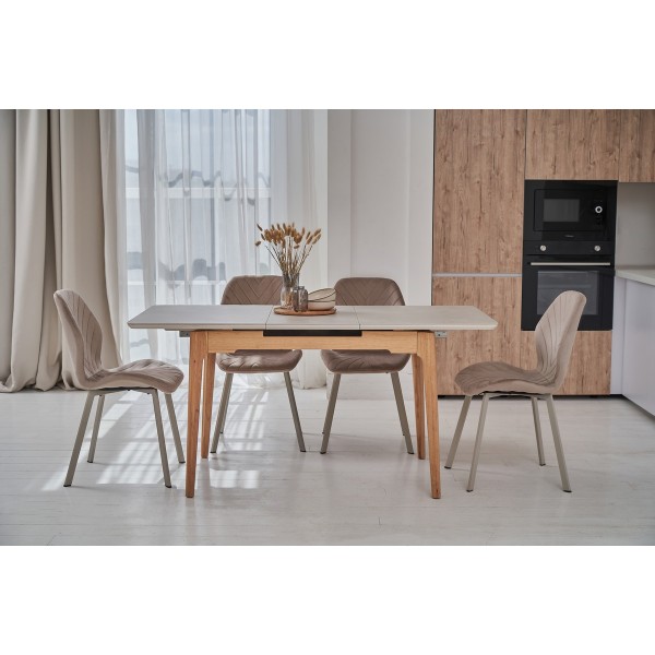 Стілець N-54 капучино велюр + капучино