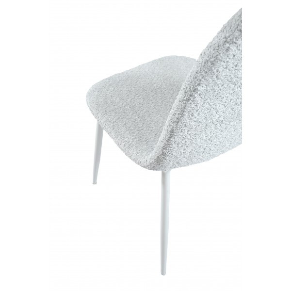 Стілець N-160 айворі букле + білий