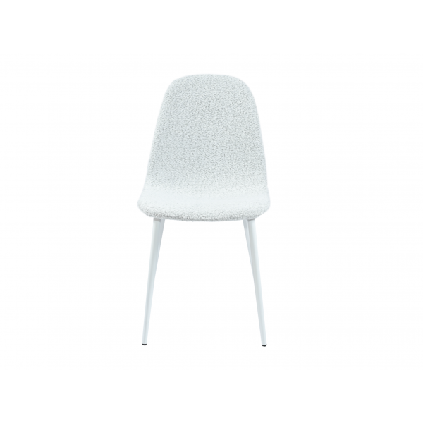 Стілець N-160 айворі букле + білий