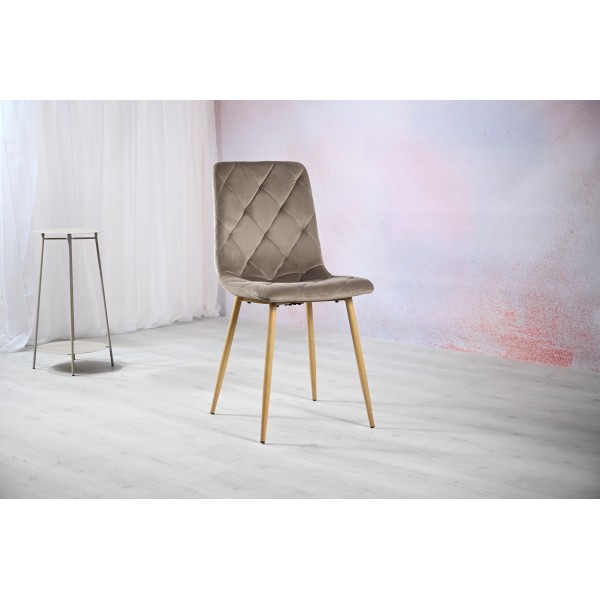 Стілець N-41 капучино велюр + дуб