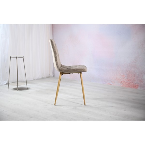 Стілець N-41 капучино велюр + дуб