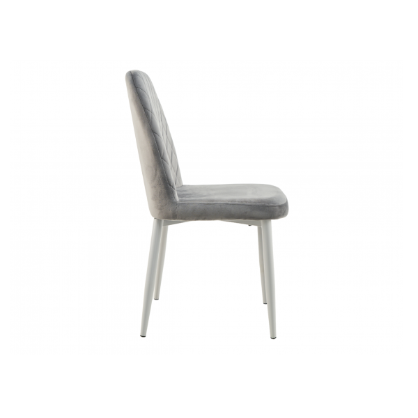 Стілець N-44 сірий велюр + сірий