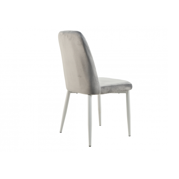 Стілець N-44 сірий велюр + сірий