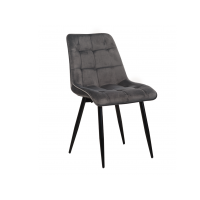Стілець N-46 сірий велюр + чорний