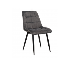Стілець N-46 сірий велюр + чорний