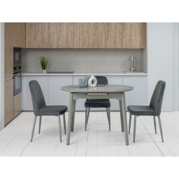 Стілець N-44 сірий велюр + сірий