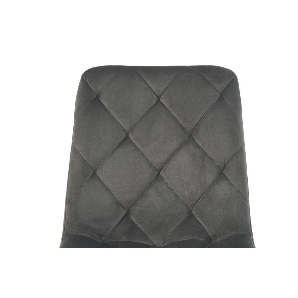 Стілець N-41 темно-сірий велюр + сірий