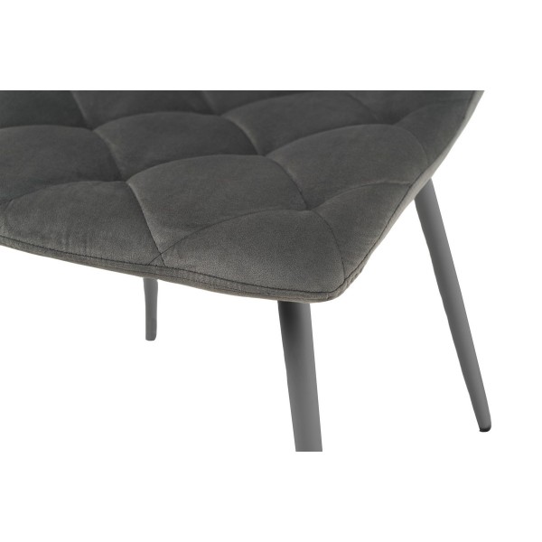 Стілець N-41 темно-сірий велюр + сірий