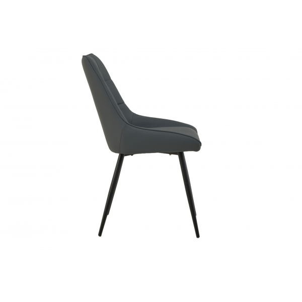 Стілець M-75 сірий + чорний