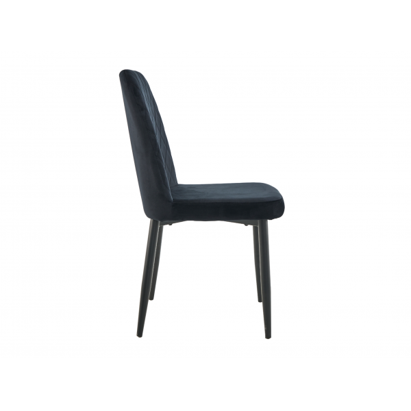 Стілець N-44 чорний велюр + чорний