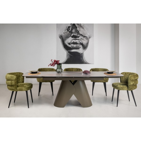 Стілець M-215 мох + чорний