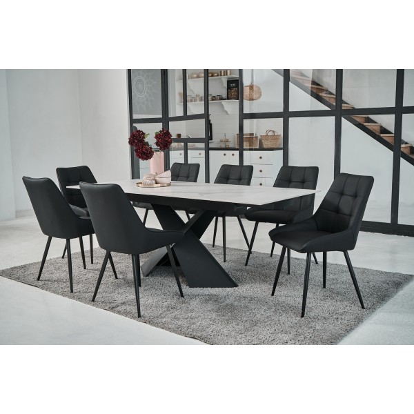 Стілець M-75 чорний + чорний