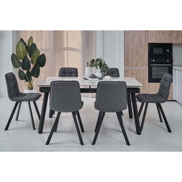 Стілець M-70 сірий + чорний