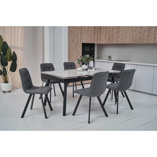 Стілець M-70 сірий + чорний