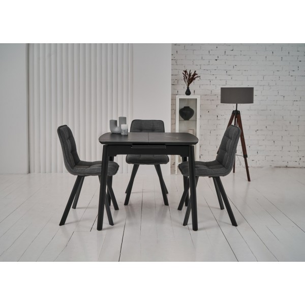 Стілець M-70 сірий + чорний