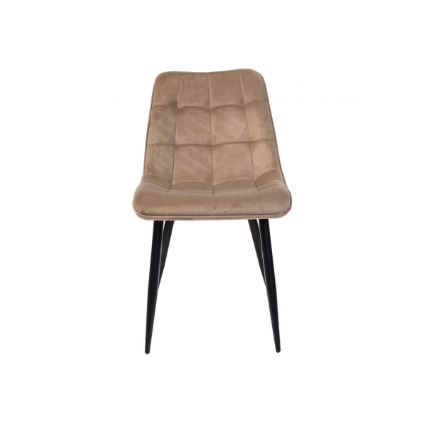 Стілець N-46 капучино велюр + чорний