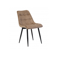Стілець N-46 капучино велюр + чорний