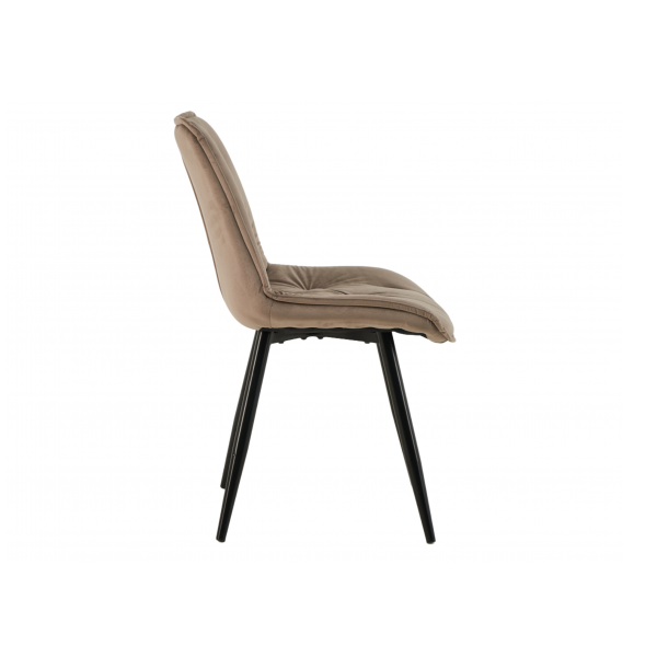 Стілець M-48 капучино велюр + чорний