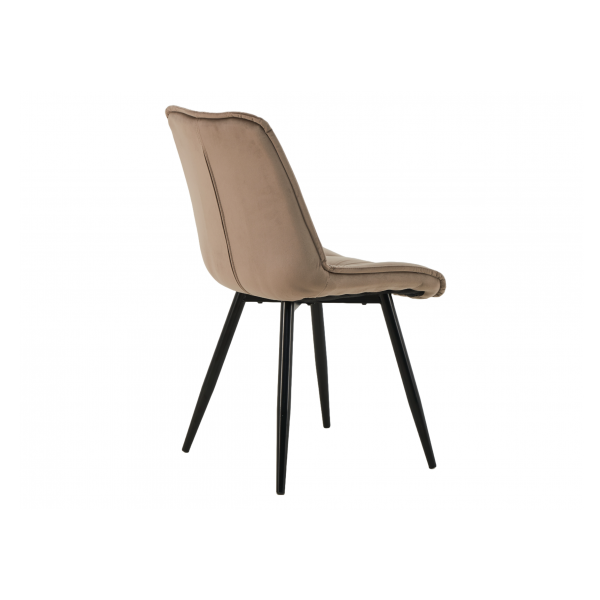 Стілець M-48 капучино велюр + чорний