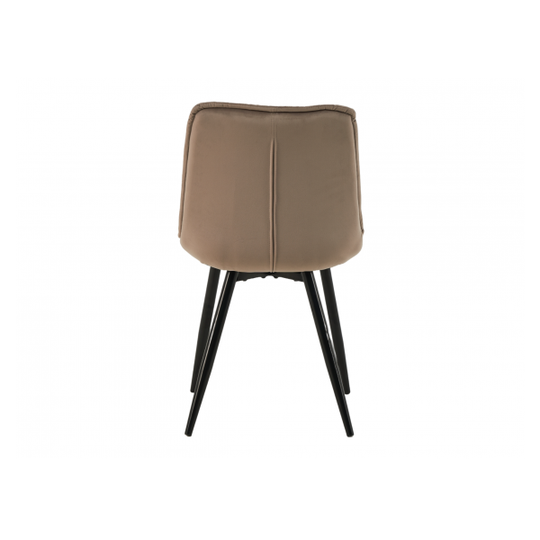 Стілець M-48 капучино велюр + чорний