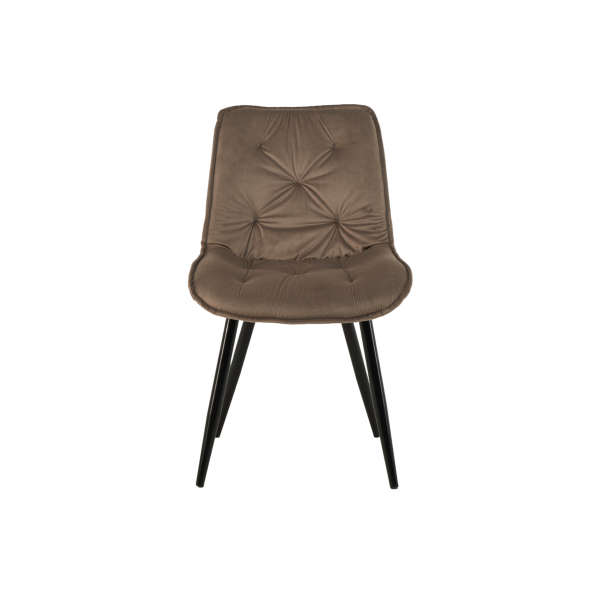 Стілець M-48 капучино велюр + чорний