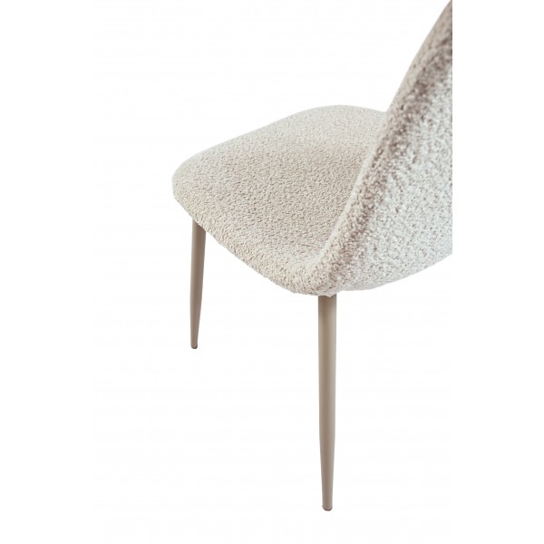 Стілець N-160 крем-брюле букле + капучино