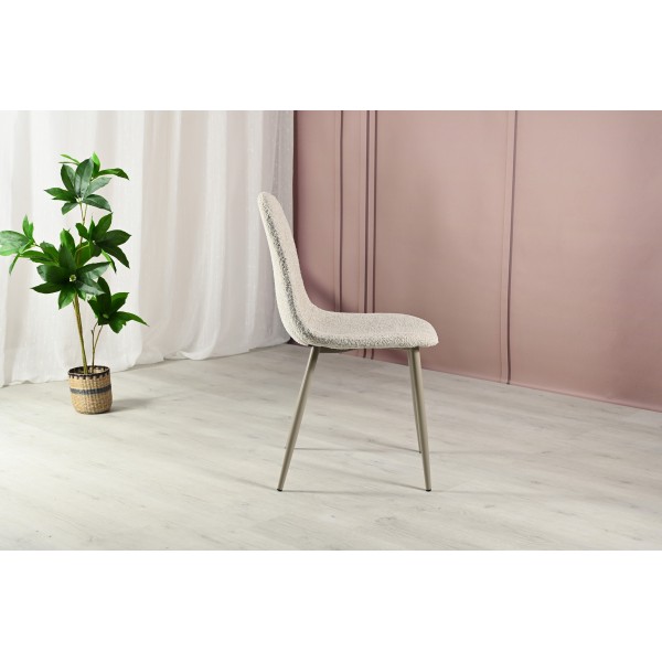 Стілець N-160 крем-брюле букле + капучино