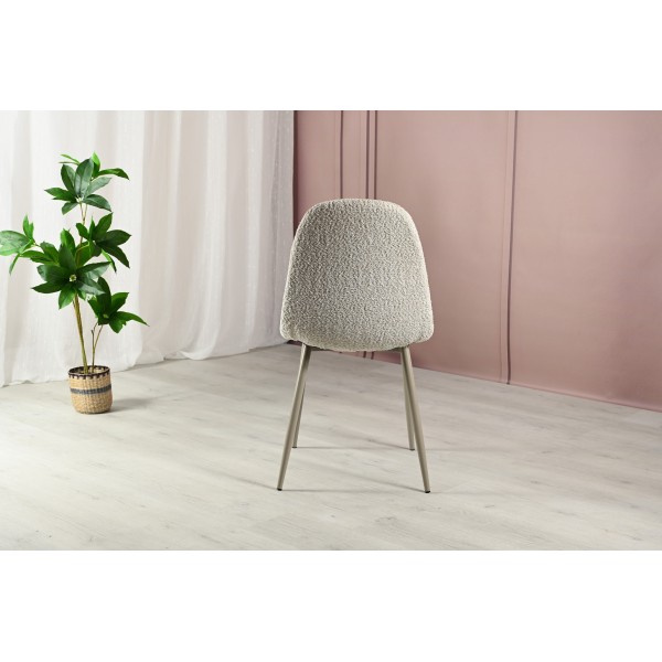 Стілець N-160 крем-брюле букле + капучино