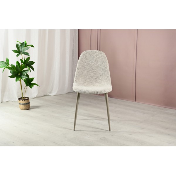 Стілець N-160 крем-брюле букле + капучино