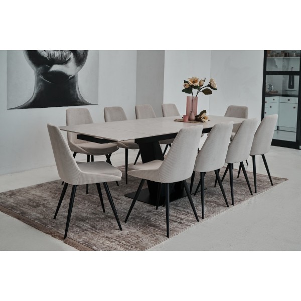 Стілець M-72 натуральний + чорний