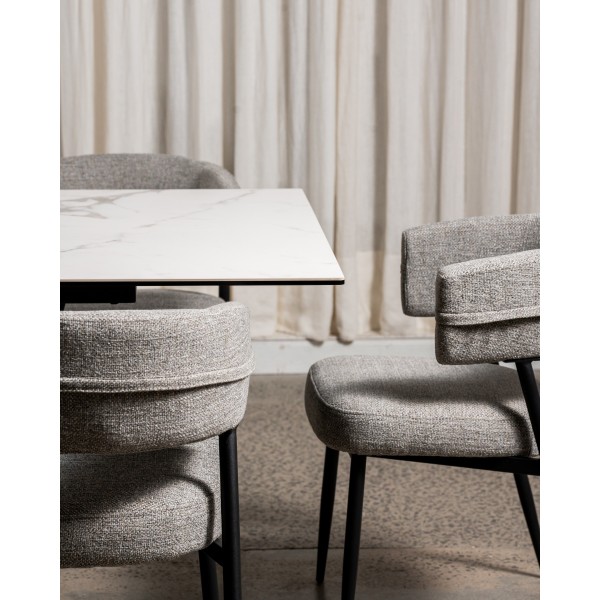 Стілець M-117 граніт + чорний