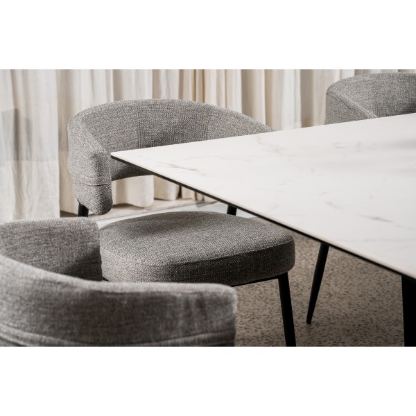 Стілець M-117 граніт + чорний