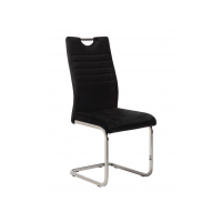 Стілець S-120 чорний велюр