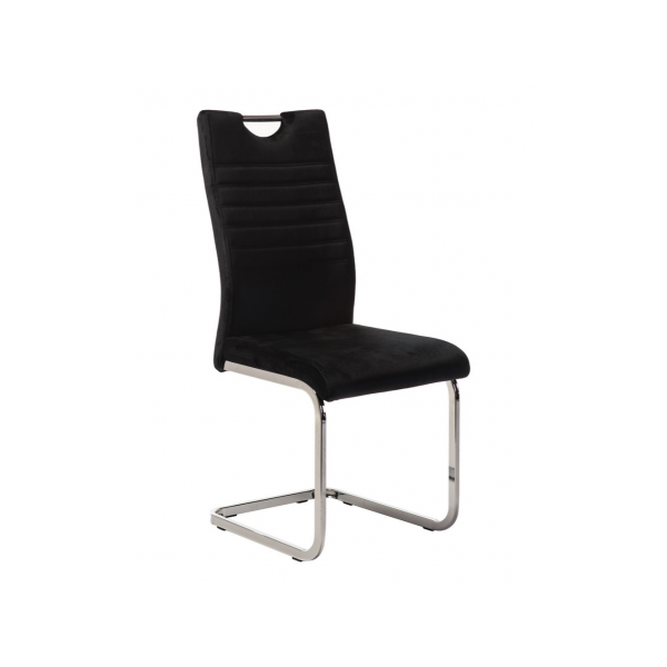 Стілець S-120 чорний велюр