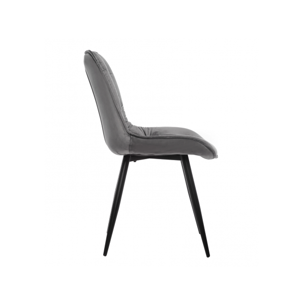 Стілець M-48 сірий велюр + чорний