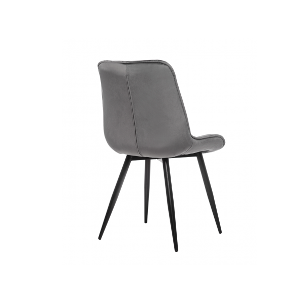 Стілець M-48 сірий велюр + чорний