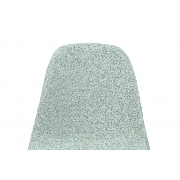 Стілець N-160 м'ятний букле + білий