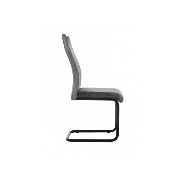 Стілець S-121 сірий велюр + чорний