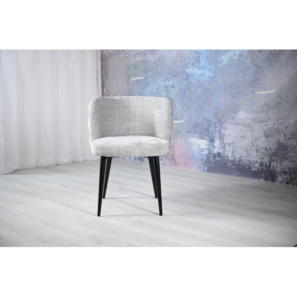 Стілець M-215 устричний + чорний