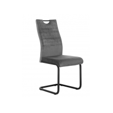 Стілець S-121 сірий велюр + чорний