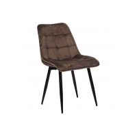Стілець N-46 коричневий велюр + чорний