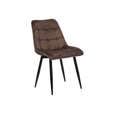 Стілець N-46 коричневий велюр + чорний